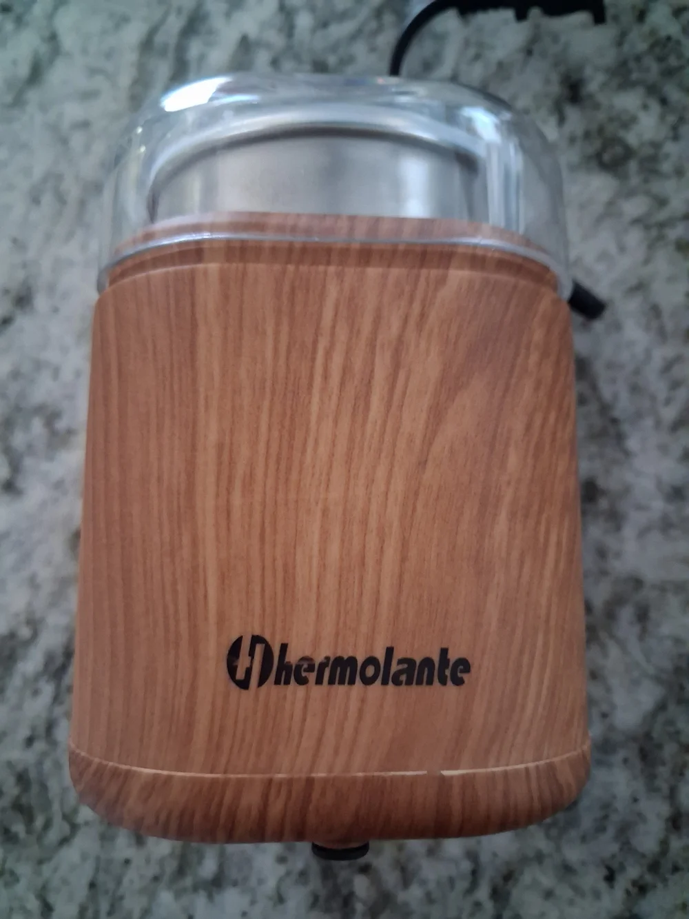 Woodgrain Electric Herb Grinder - Brown